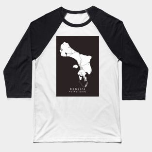 Bonaire Netherlands Island map Baseball T-Shirt